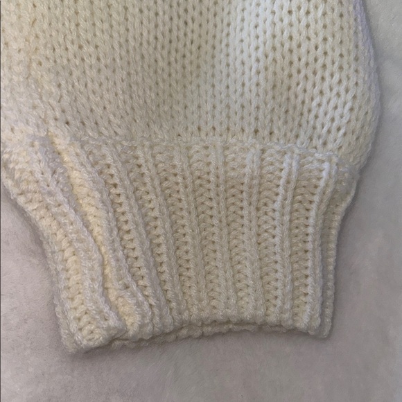 Women's Cream Floral Cardigan Sweater - Picture 6 of 10